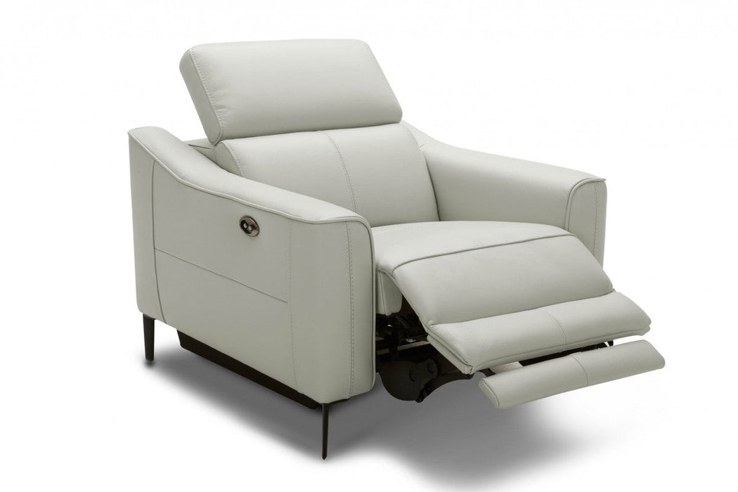 VIG Furniture - Divani Casa Eden - Modern Grey Leather Sofa Set - VGKVKM.5012-GRY-SET