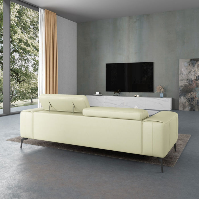 European Furniture - Cavour 3 Piece Living Room Set in Off Whte - 12552-3SET - GreatFurnitureDeal