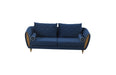 European Furniture - Sipario Vita Sofa in Blue - 22560-S - GreatFurnitureDeal