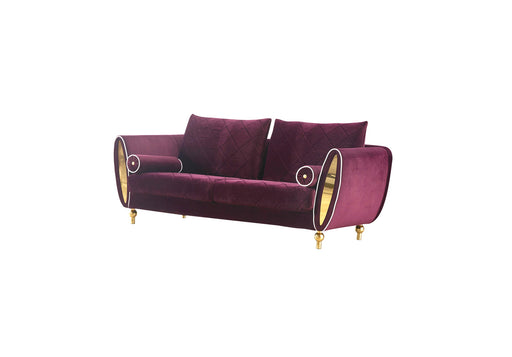 European Furniture - Sipario Vita Sofa in Purple - 22561-S - GreatFurnitureDeal
