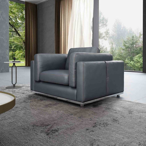 European Furniture - Picasso Chair in Smokey Gray - 25550-C - GreatFurnitureDeal