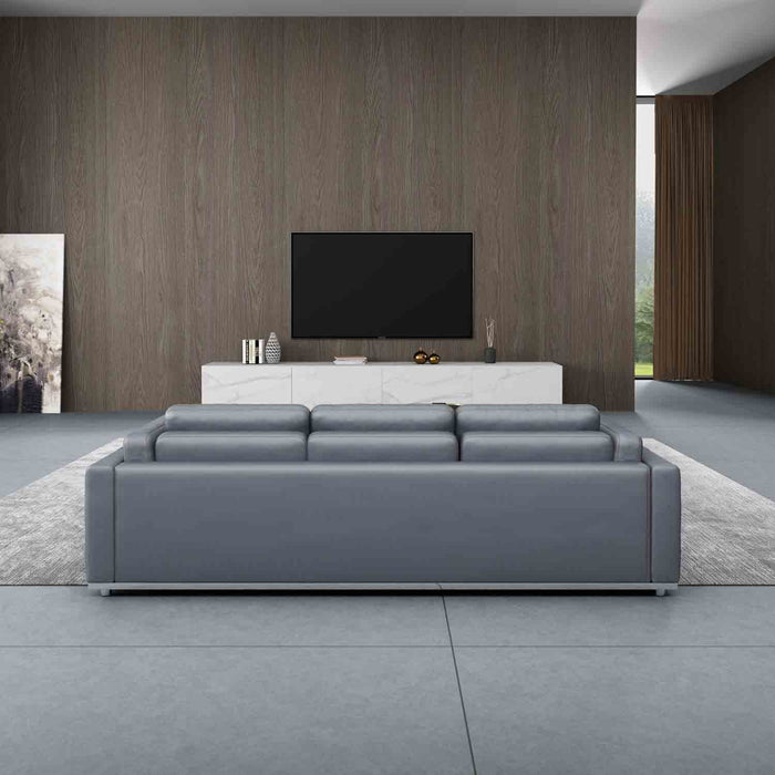 European Furniture - Picasso 3 Piece Living Room Set in Smokey Gray - 25550-3SET - GreatFurnitureDeal