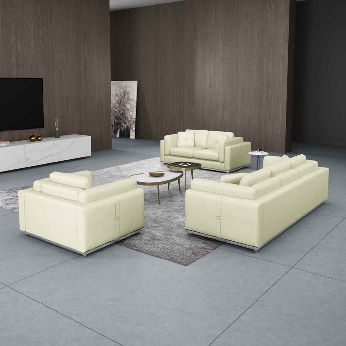 European Furniture - Picasso Sofa in Off White - 25551-S