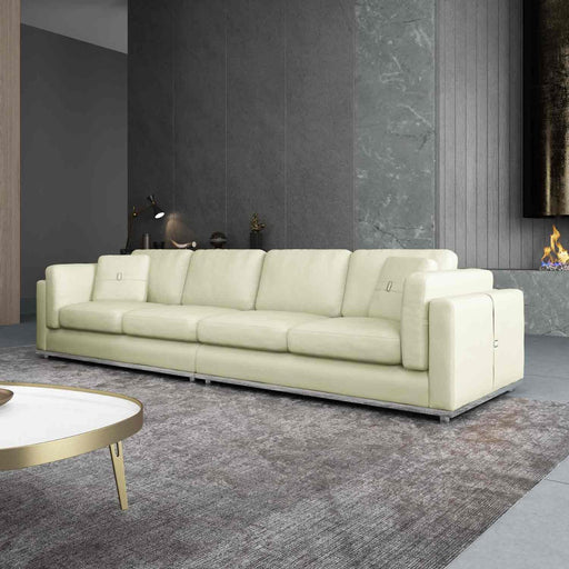 European Furniture - Picasso Oversize Sofa in Off White - 25551-4S - GreatFurnitureDeal