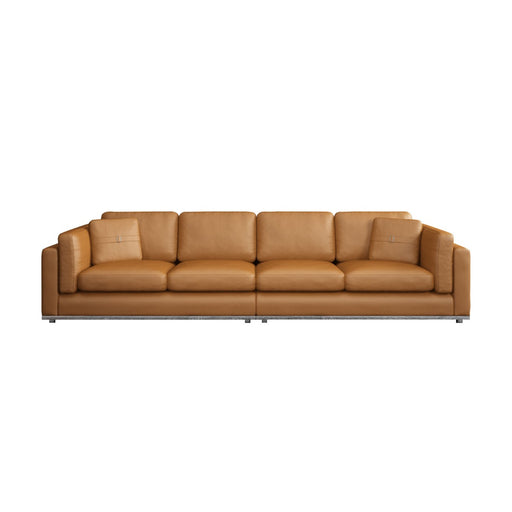 European Furniture - Picasso Oversize Sofa in Cognac - 25552-4S - GreatFurnitureDeal