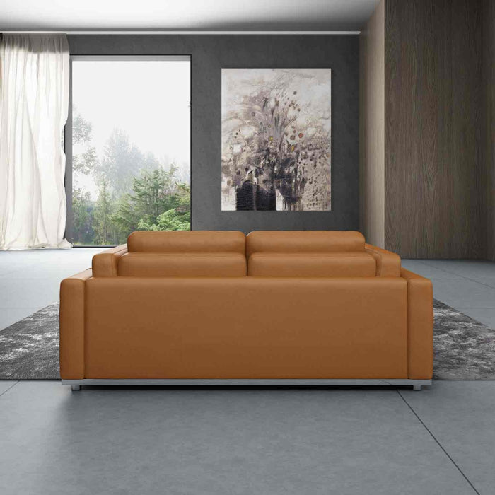 European Furniture - Picasso Loveseat in Cognac - 25552-L