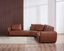 European Furniture - Skyline Sectional in Russet Brown - 26662 - GreatFurnitureDeal