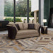 European Furniture - Vogue 3 Piece Living Room Set in Beige-Chocolate - 27990-3SET - GreatFurnitureDeal