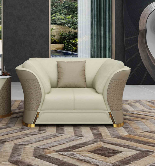 European Furniture - Vogue Chair in Taupe-Beige - 27991-C - GreatFurnitureDeal