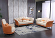 European Furniture - Amalia 3 Piece Living Room Set in White-Orange - 28040-3SET - GreatFurnitureDeal