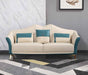 European Furniture - Winston 2 Piece Living Room Set in White-Blue - 29052-2SET - GreatFurnitureDeal