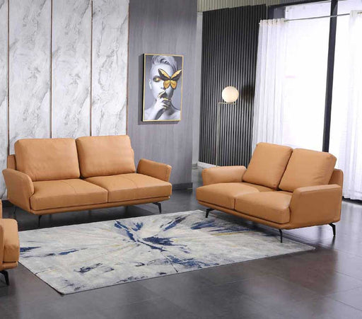 European Furniture - Tratto Loveseat in Cognac - 37457-L - GreatFurnitureDeal