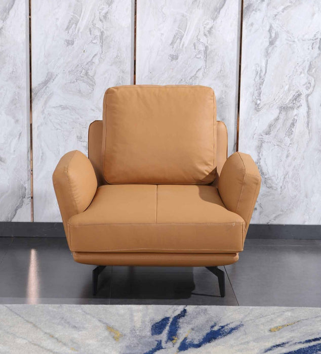 European Furniture - Tratto Chair in Cognac - 37457-C - GreatFurnitureDeal