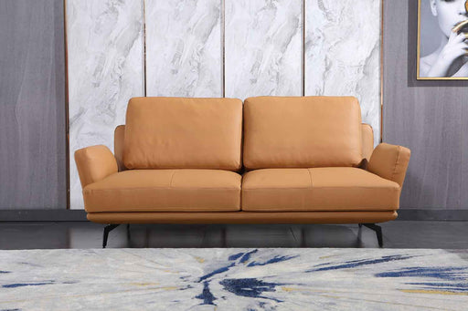 European Furniture - Tratto Loveseat in Cognac - 37457-L - GreatFurnitureDeal