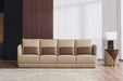 European Furniture - Glamour Ovesize Sofa in Tan-Brown - 51617-4S - GreatFurnitureDeal