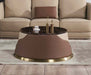 European Furniture - Glamour Coffee Table in Tan-Brown - 51617-CT - GreatFurnitureDeal