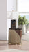 European Furniture - Glamour End Table in Tan-Brown - 51617-ET - GreatFurnitureDeal