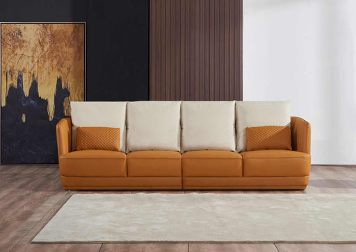 European Furniture - Glamour Ovesize Sofa in Orange-Brown - 51619-4S - GreatFurnitureDeal