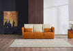European Furniture - Glamour 2 Piece Living Room Set in Orange-Brown - 51619-2SET - GreatFurnitureDeal