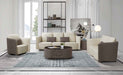 European Furniture - Makassar Chair in Grey & Taupe - 52550-C - GreatFurnitureDeal