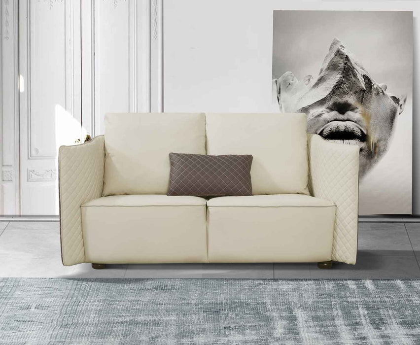 European Furniture - Makassar 2 Piece Living Room Set in Grey & Taupe - 52550-2SET