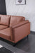 European Furniture - Fidelio Left Hand Facing Sectional in Russet Brown - 58665-2LHF - GreatFurnitureDeal