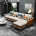 European Furniture - Icaro Right Hand Facing Sectional in Off White-Orange - 64433R-4RHF - GreatFurnitureDeal