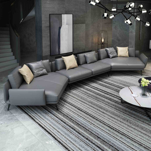 European Furniture - Venere 6 Seater Sectional in Smokey Grey - 65553-6S - GreatFurnitureDeal