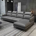 European Furniture - Marconi Right Hand Facing Sectional in Smokey Grey - 74539R-3RHC - GreatFurnitureDeal