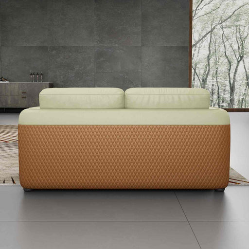 European Furniture - Noir Loveseat in Beige & Cognac - 90881-L - GreatFurnitureDeal