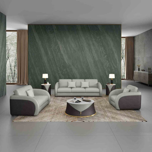 European Furniture - Noir Chair in Grey & Chocolate - 90882-C - GreatFurnitureDeal