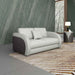 European Furniture - Noir Loveseat in Grey & Chocolate - 90882-L - GreatFurnitureDeal