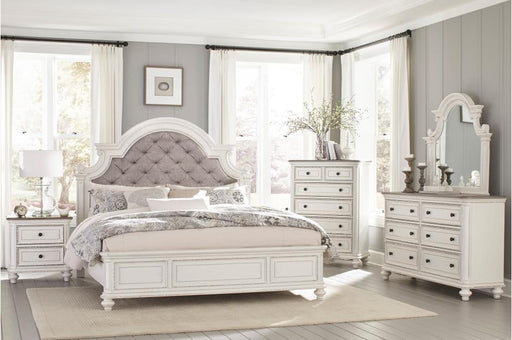 Homelegance - Baylesford 5 Piece Eastern King Bedroom Set in Antique White - 1624KW-1EK-5SET - GreatFurnitureDeal