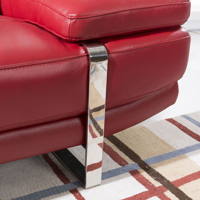 American Eagle Furniture - EK-L025 2-Piece Sectional Sofa in Red - EK-L025L-RED - GreatFurnitureDeal