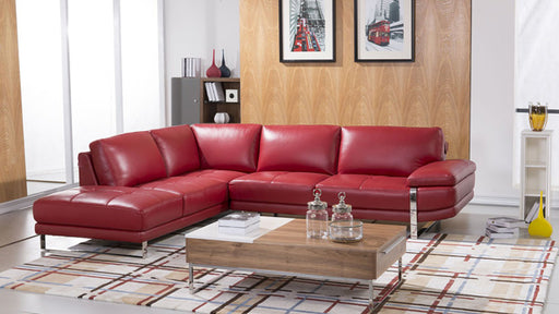American Eagle Furniture - EK-L025 2-Piece Sectional Sofa in Red - EK-L025R-RED - GreatFurnitureDeal