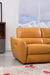 American Eagle Furniture - EK-L8001 Yellow Top-grain Italian Leather Sectional Sofa Set - Left Sitting Chaise - EK-L8001L-YO - GreatFurnitureDeal