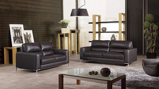 American Eagle Furniture - Ek016 2-Piece Living Room Set in Dark Chocolate - EK016-DC