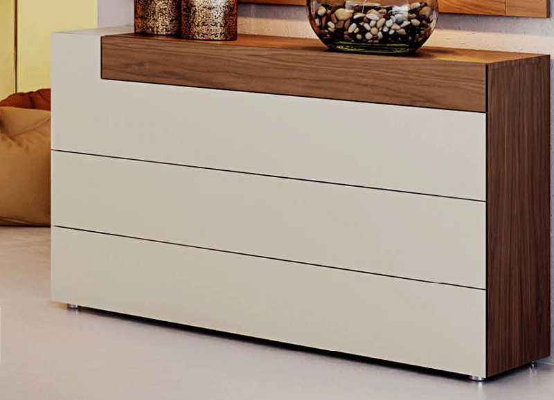 ESF Furniture - Elena Single Dresser in Walnut - ELENADRESSER