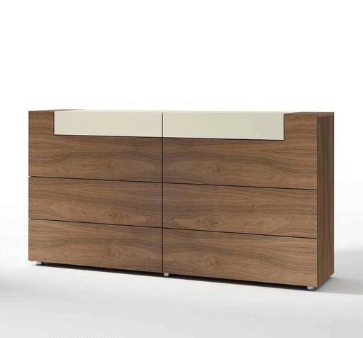 ESF Furniture - Elena Double Dresser in Walnut - ELENADRESSER158 - GreatFurnitureDeal