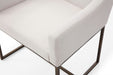 VIG Furniture - Modrest Elijah Modern Beige & Copper Antique Brass Dining Chair - VGVCB8363-BEI-DC - GreatFurnitureDeal