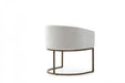 VIG Furniture - Modrest Elisa Modern Off White & Brass Dining Chair - VGVCB8369-OFFWHT-DC - GreatFurnitureDeal