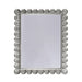 Worlds Away - Mirror With Scalloped Edge Frame in Silver Leaf - ELIZA S