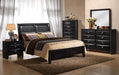 Myco Furniture - Emily 6 Piece Eastern King Bedroom Set in Black - EM1500-K-6SET