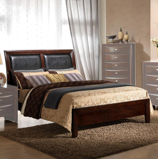 Myco Furniture - Emily Twin Size Bed in Merlot - EM1550-T - GreatFurnitureDeal