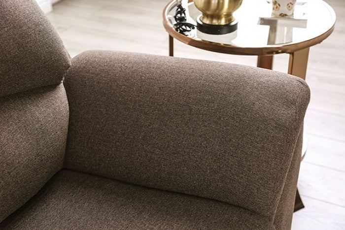 Furniture of America - Meyrin 2 Piece Sofa Set in Brown - EM6720BR-SF-LV - GreatFurnitureDeal
