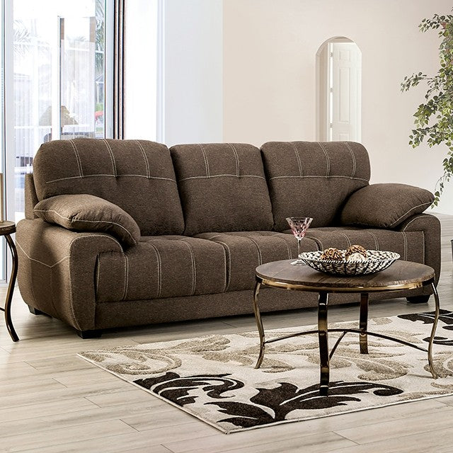 Furniture of America - Canby Sofa in Brown - EM6722BR-SF