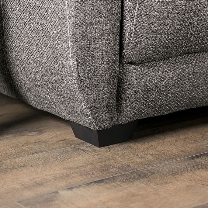 Furniture of America - Canby 2 Piece Sofa Set in Dark Gray - EM6722DG-SF-LV