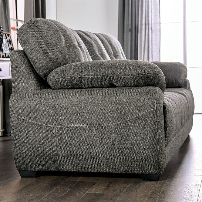 Furniture of America - Canby Sofa in Dark Gray - EM6722DG-SF - GreatFurnitureDeal