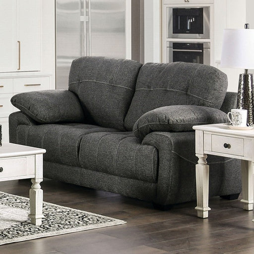 Furniture of America - Canby Loveseat in Dark Gray - EM6722DG-LV - GreatFurnitureDeal