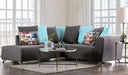 Furniture of America - Krefeld Sectional in Dark Gray - EM6750DG - GreatFurnitureDeal